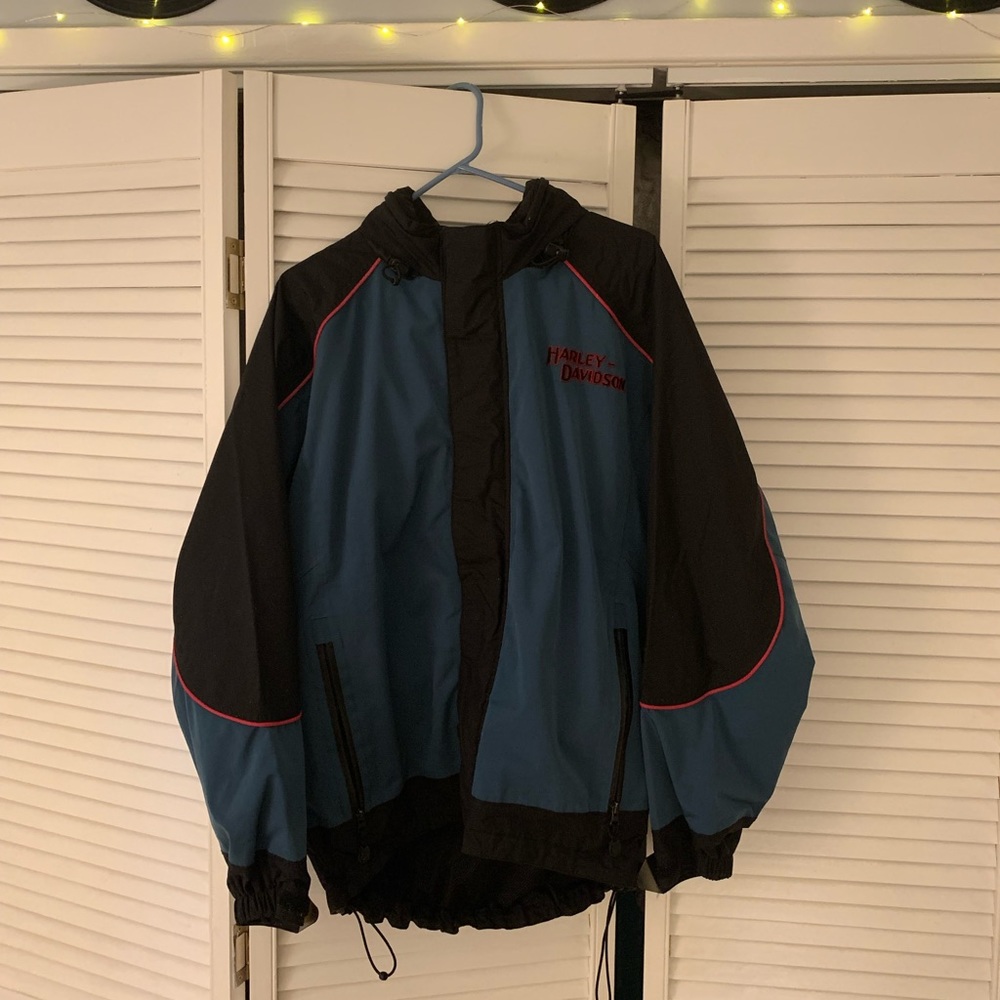 Harley Davidson Colorblock Windbreaker Jacket